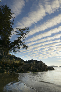 Dramatic clouds above Tonquin Beach Tofino