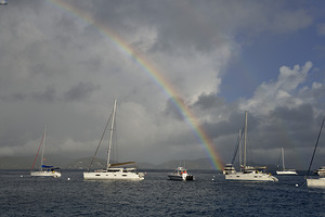 Cooper Island rainbow by Kevin Oke