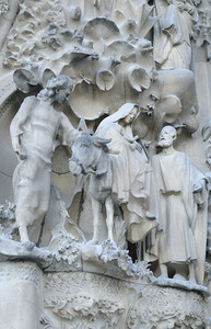 Nativity Façade La Sagrada Família Temple Expiatori de la Sagrada Família Barcelona Spain by Kevin Oke