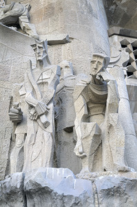 Passion Façade La Sagrada Família Temple Expiatori de la Sagrada Família Barcelona Spain by Kevin Oke