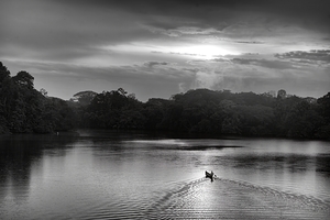 Canoeing on Lake Garzacocha - Ecuador by Kevin Oke