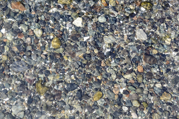 Rocks covered with water - Tent Island Print