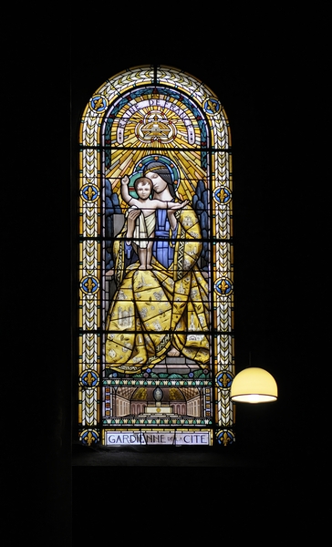 Stained glass window Eglise Saint Pothin Print