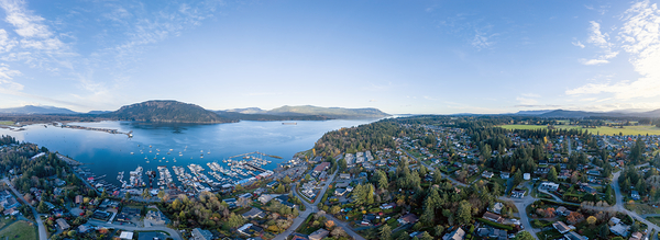 Cowichan Bay Panorama - Vancouver Island Print