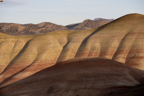 Colorful layers of sediment - John Day Fossil Beds Print