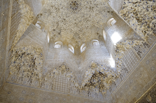 Roof of the Abencerrajes Hall The Alhambra Granada Andalusia Spain Print