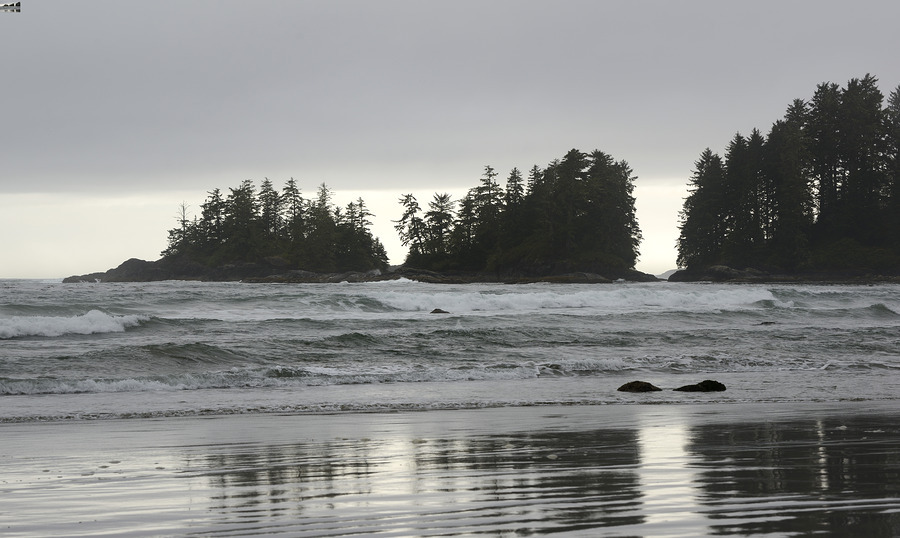 Waves crashing on Florencia Beach Pacific Rim National Park  Print