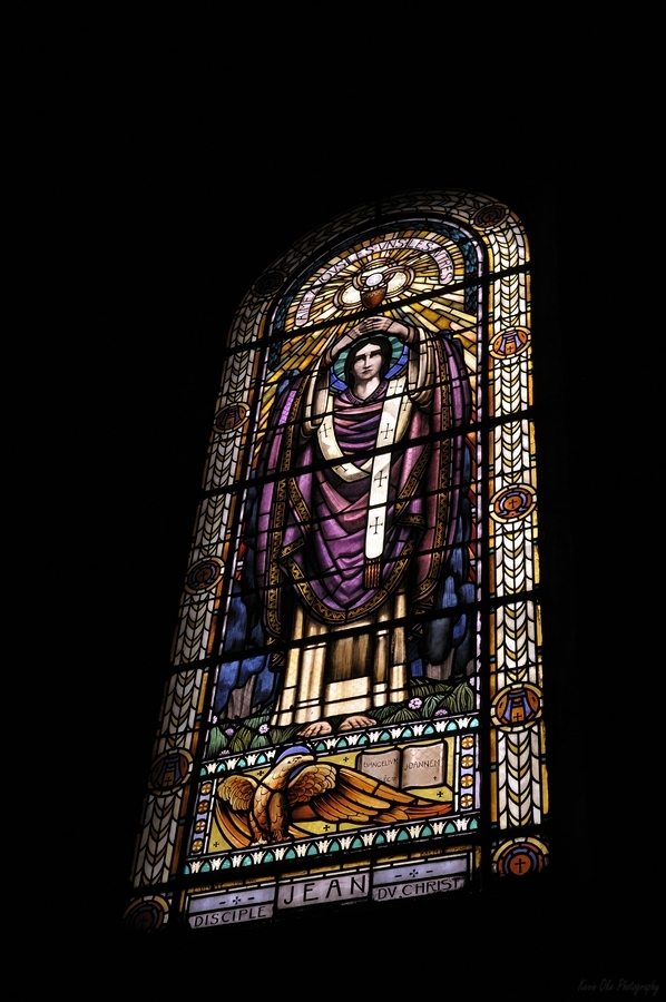 Stained glass window Eglise Saint Pothin  Print