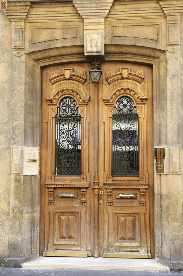 Carved door. Aix-en-Provence. Provence-Alpes-Cote dAzur. France  Print