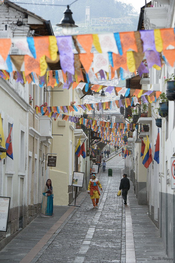 Calle Morales La Ronda. Quito. Ecuador  Print
