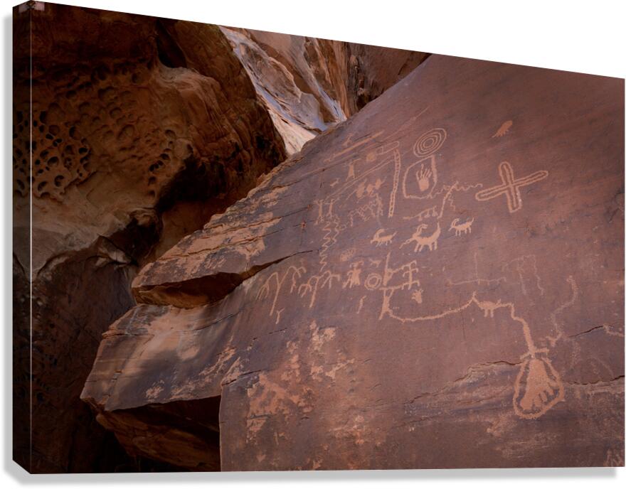 Petroglyphs - Valley of Fire State Park Canvas Print