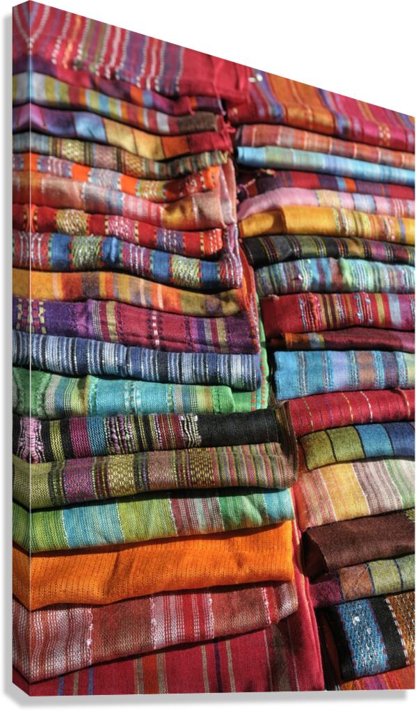 Fabric Thursday Market - Boulevard Saint Germain Canvas Print