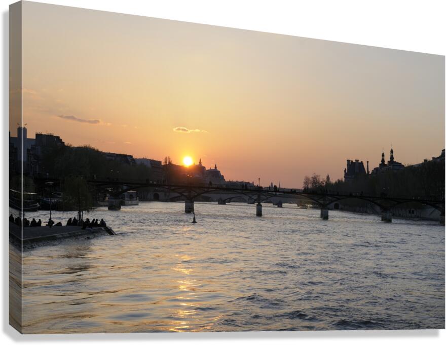 Seine River Sunset -  Paris Canvas Print