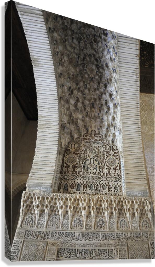 Sala de Embajadores. Hall of the Ambassadors The Throne Room The Alhambra Granada Andalusia Spain Canvas Print