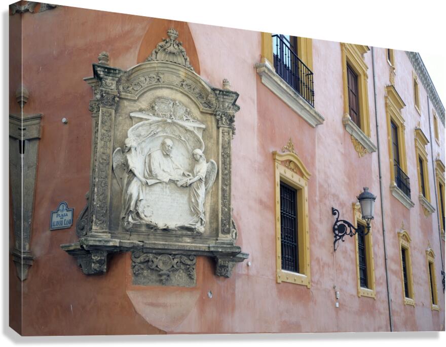 Monumento al Padre Francisco Surez - Plaza Alonso Cano Canvas Print