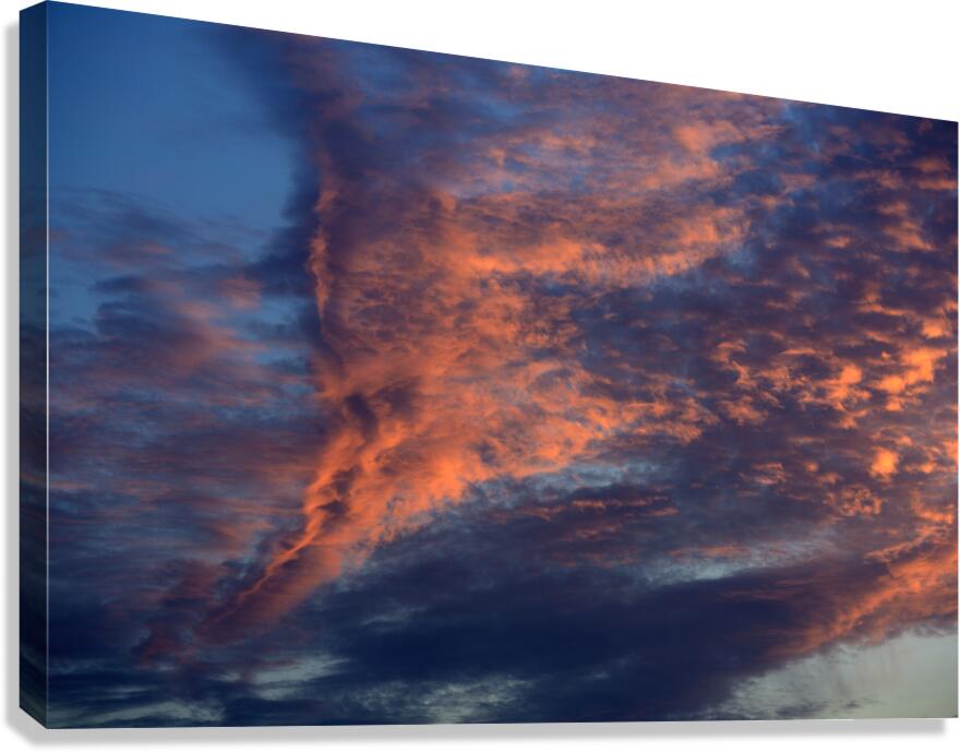 Cloud formation at sunset - Tent Island Canvas Print