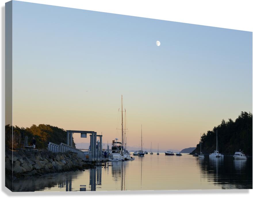 Sucia Island Moonrise - San Juan Islands Canvas Print