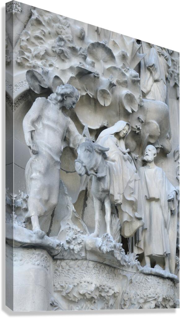 Nativity Façade La Sagrada Família Temple Expiatori de la Sagrada Família Barcelona Spain Canvas Print