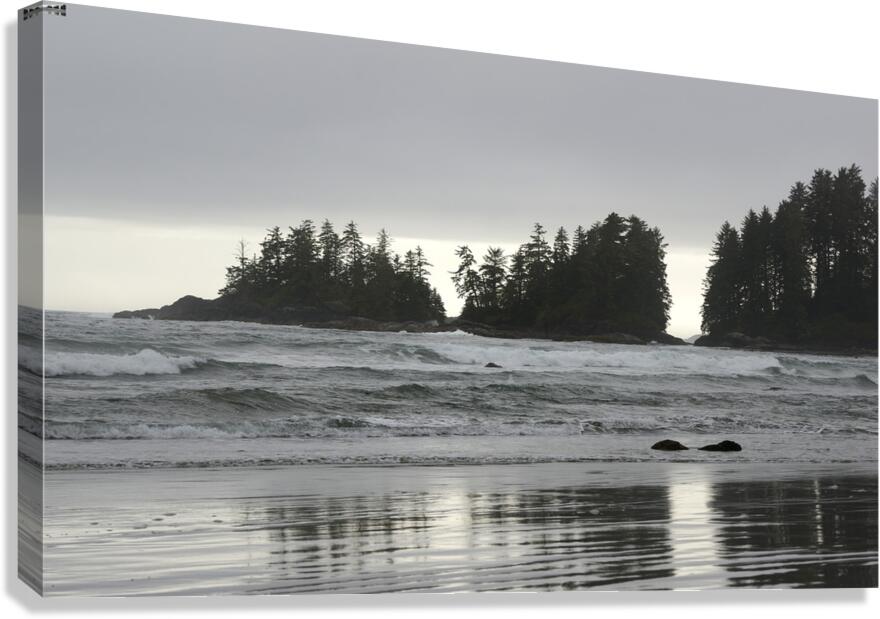 Waves crashing on Florencia Beach Pacific Rim National Park Canvas Print