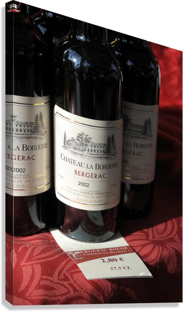 Red Wine Chateau La Borderie Thursday Market Boulevard Saint Germain Paris Île de France France Canvas Print