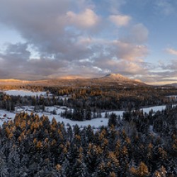 Winter sunrise in the Cowichan Valley