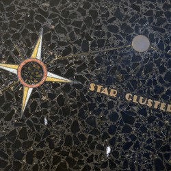 Star chartcelestial map by Oskar J.W. Hansen Hoover Dam Arizona Nevada USA