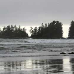 Waves crashing on Florencia Beach Pacific Rim National Park