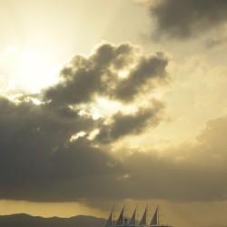 The large luxury sailboat Club Med 2