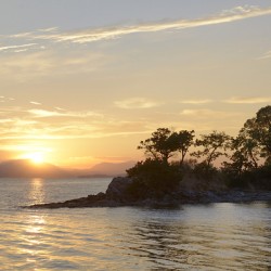 Sunset over Vancouver Island
