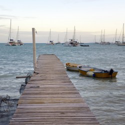 Dock and lobster pots