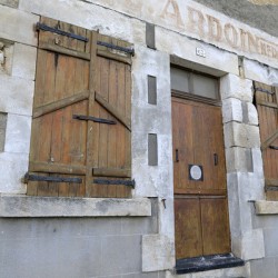 Old door and windows. Herry. France