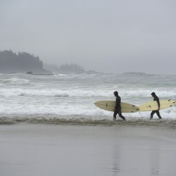 Surfing at Florencia Beach