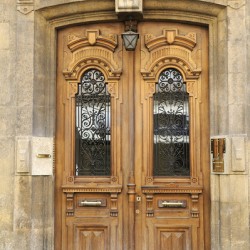 Carved door. Aix-en-Provence. Provence-Alpes-Cote dAzur. France