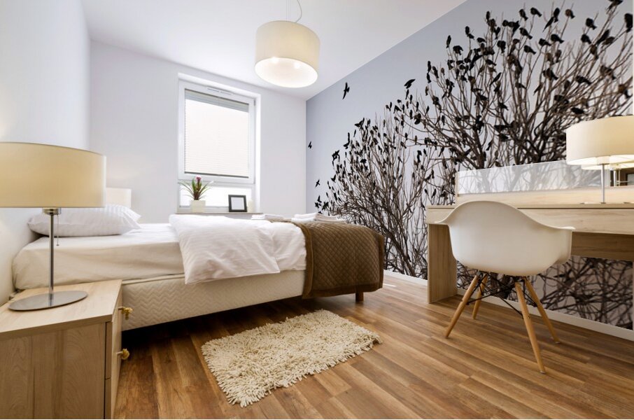 Birds in Flight Mural print