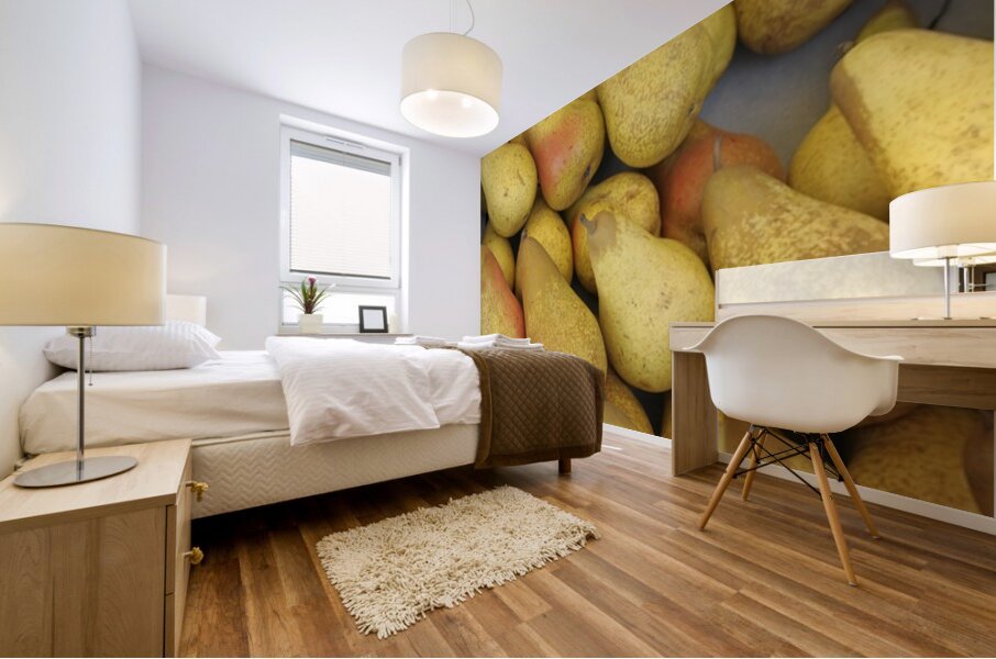 Pears at the Thursday Market - Boulevard Saint Germain - Paris Mural print