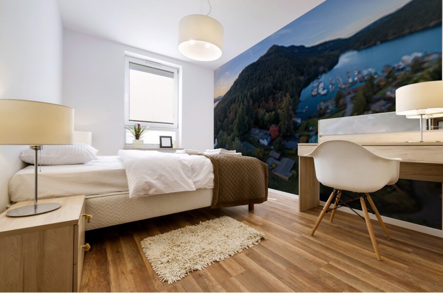 Genoa Bay sunset - Vancouver Island Mural print