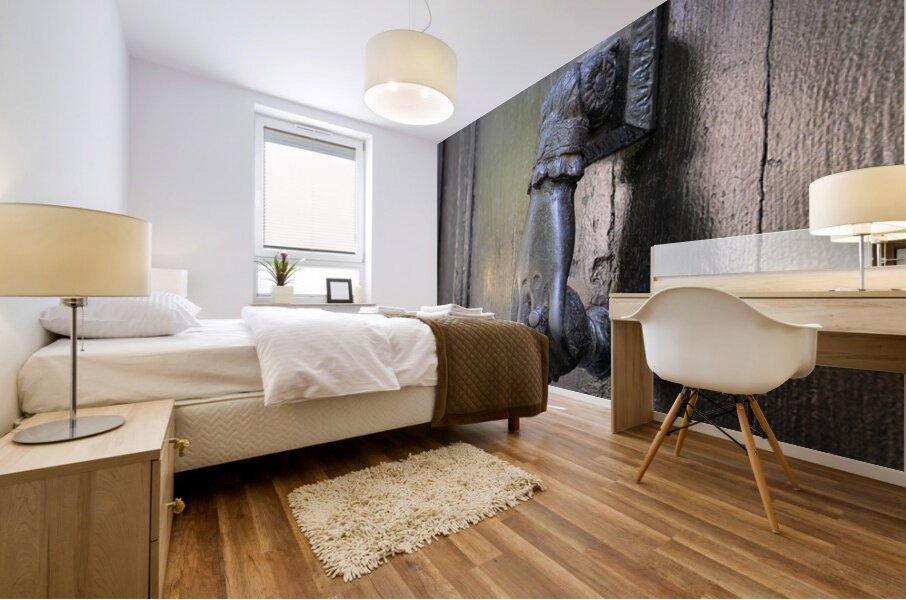 Hand door knocker. Aix-en-Provence. France Mural print