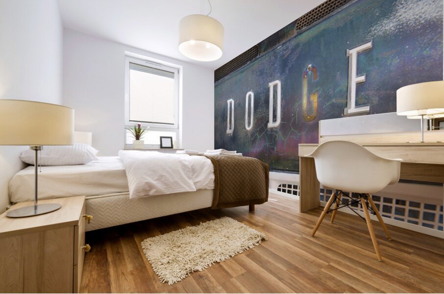 Patina on an old Dodge Mural print