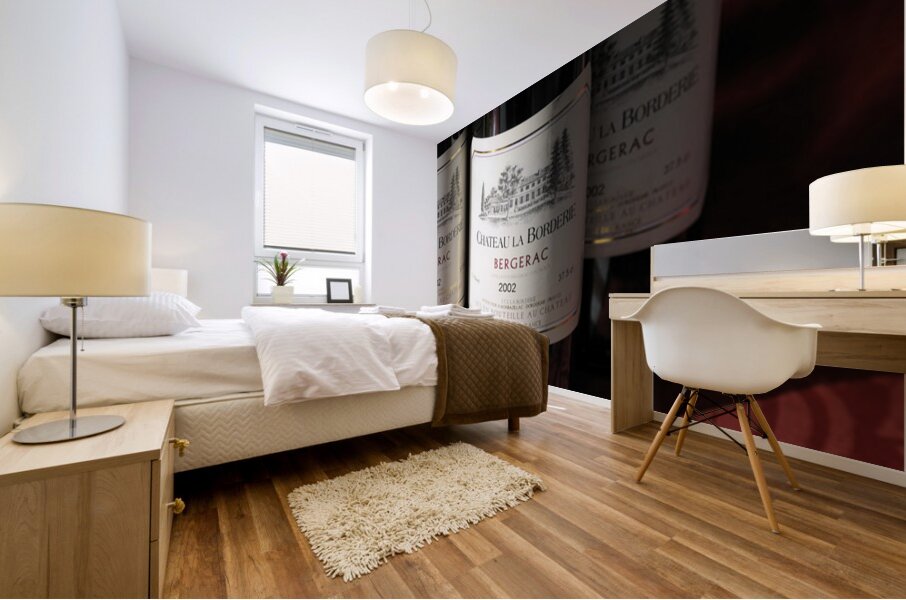 Red Wine Chateau La Borderie Thursday Market Boulevard Saint Germain Paris Île de France France Mural print