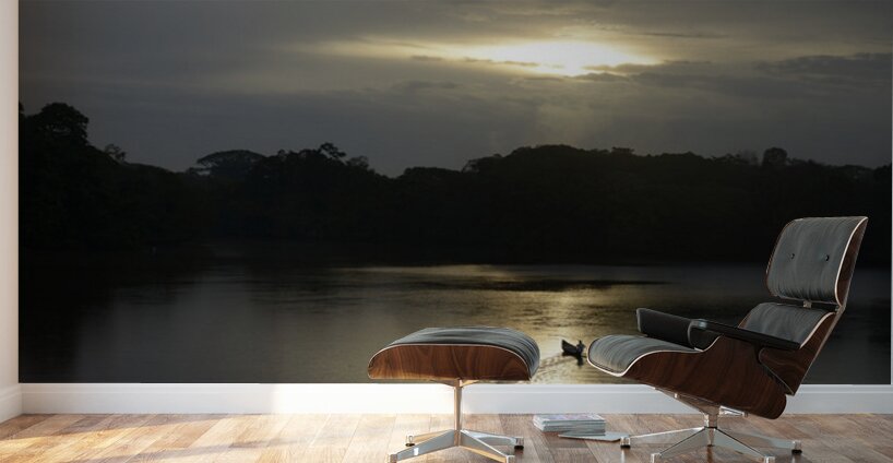 Canoeing on Lake Garzacocha - Amazon Wall Murals