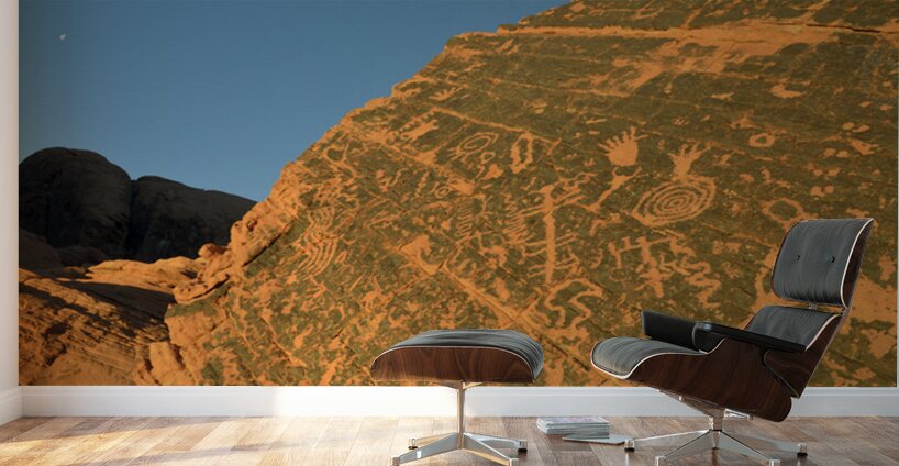 Petroglyphs near Atlatl Rock Wall Murals