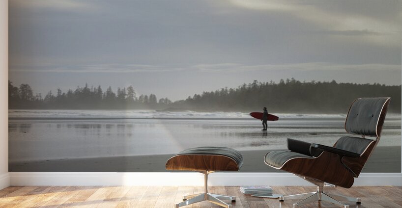 Surfing at Long Beach Wall Murals