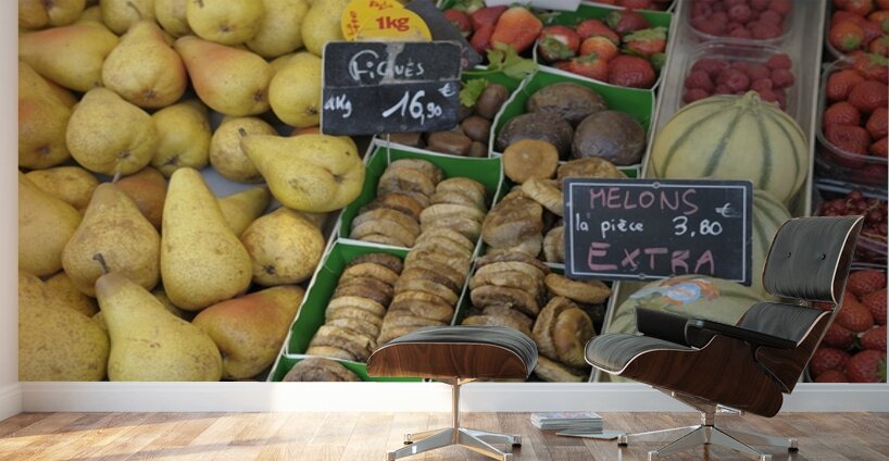 Fresh Fruit Thursday Market Boulevard Saint Germain - Paris Wall Murals