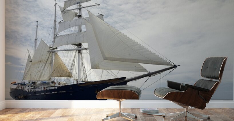SS Mary Anne under sail Isabela Island Galapagos Islands Ecuador Wall Murals