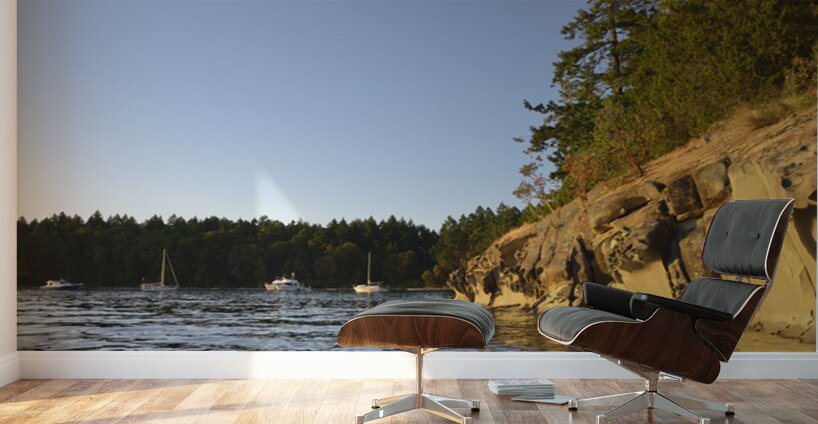 Sculpted sandstone cliff in front of the Tent Island anchorage Wall Murals