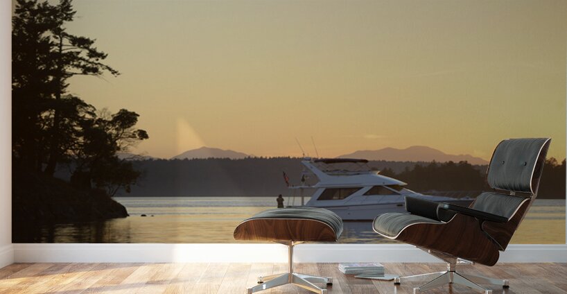 Photographing the sunset Wall Murals