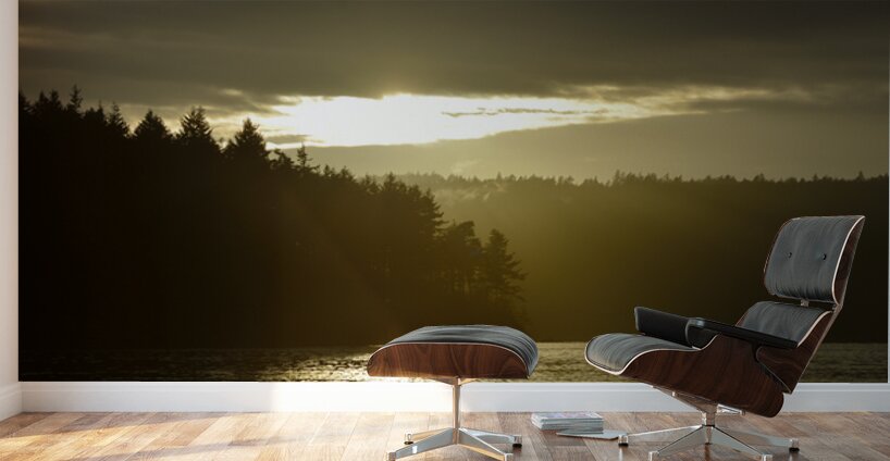 Sunset - James Island - San Juan Islands Wall Murals