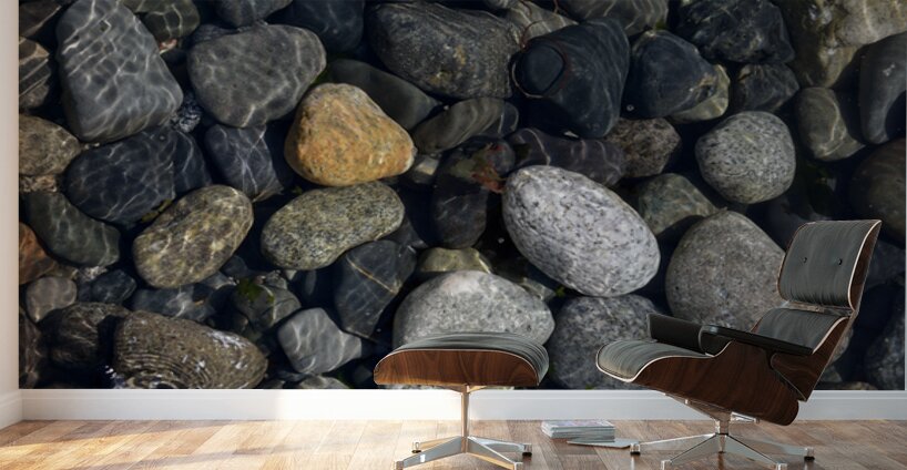 Polished rocks under the water. Sucia Island Wall Murals