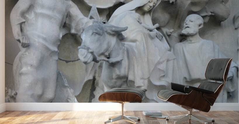 Nativity Façade La Sagrada Família Temple Expiatori de la Sagrada Família Barcelona Spain Wall Murals