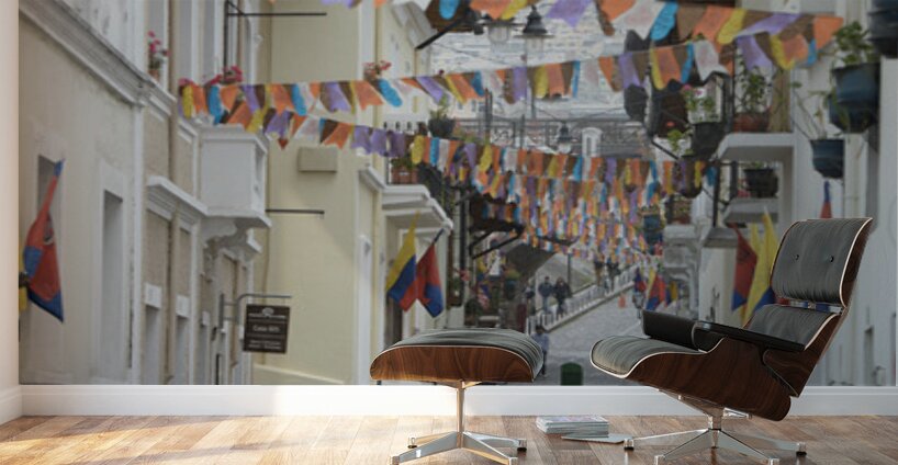 Calle Morales La Ronda. Quito. Ecuador Wall Murals